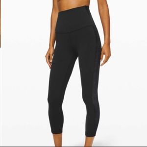 Align velvet high rise crop size 6